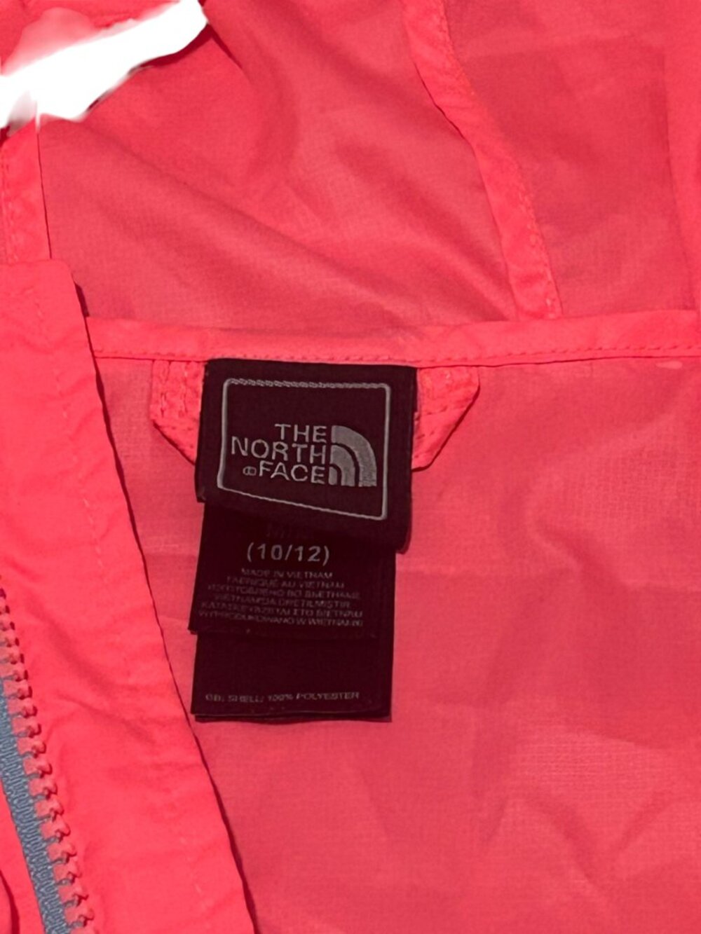 Girl's North Face Hooded Jacket Lightweight - Picture 4 of 5